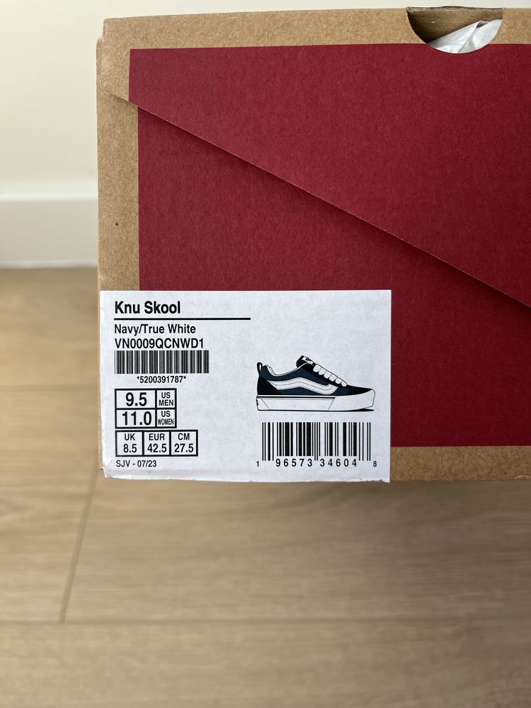 Оригінальні Vans (42,5-43) Knu Skool (VN0009QCNWD1) Нові Кеди Кросівки
