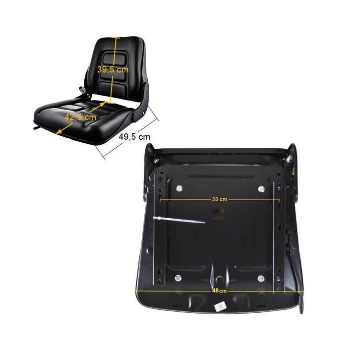 Fotel operatora do wózka widłowego bez  pasów