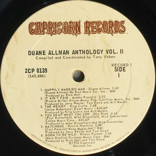 Duane Allman - An Anthology Vol II  (2 Lp's)