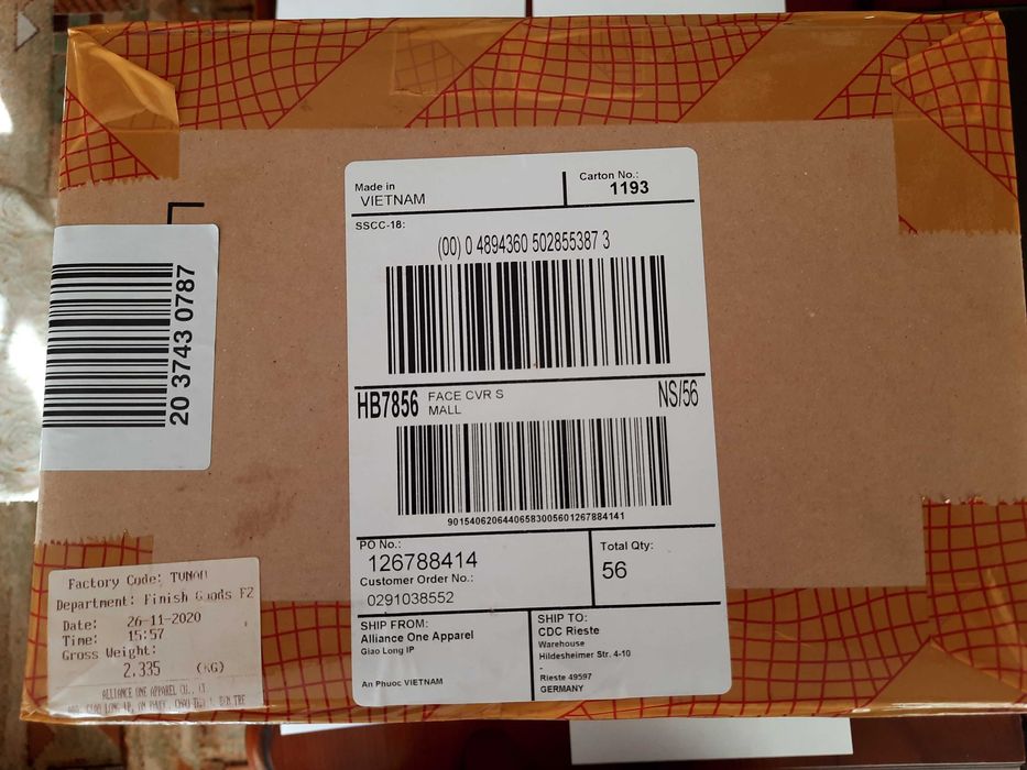 maseczka adidas sport face cover m/l 3 -pack 5 komplety 15 maseczek