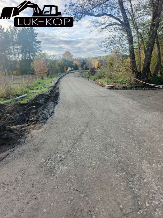 Roboty ziemne, wywrotki, koparki, kruszywa