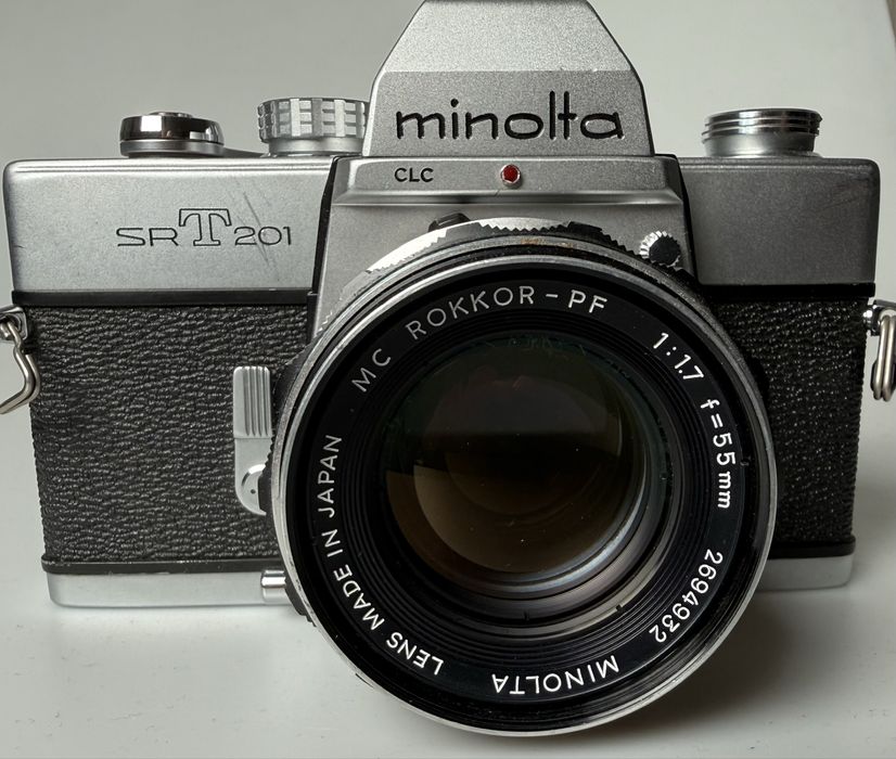 Плівкова Minolta Srt201 з Minolta MC Rokkor-pf 55/1.7 та фільтром