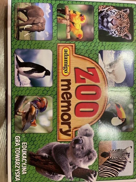 Gra zręcznościowa zoo memory Adamigo nowa