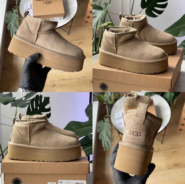 Женские сапоги UGG Classic Ultra Mini Platform Khaki 36-41 Купить! Топ