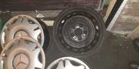 Orginalne felgi stalowe z kolpakami Mercedes Vito 5x112 R16  ET 60