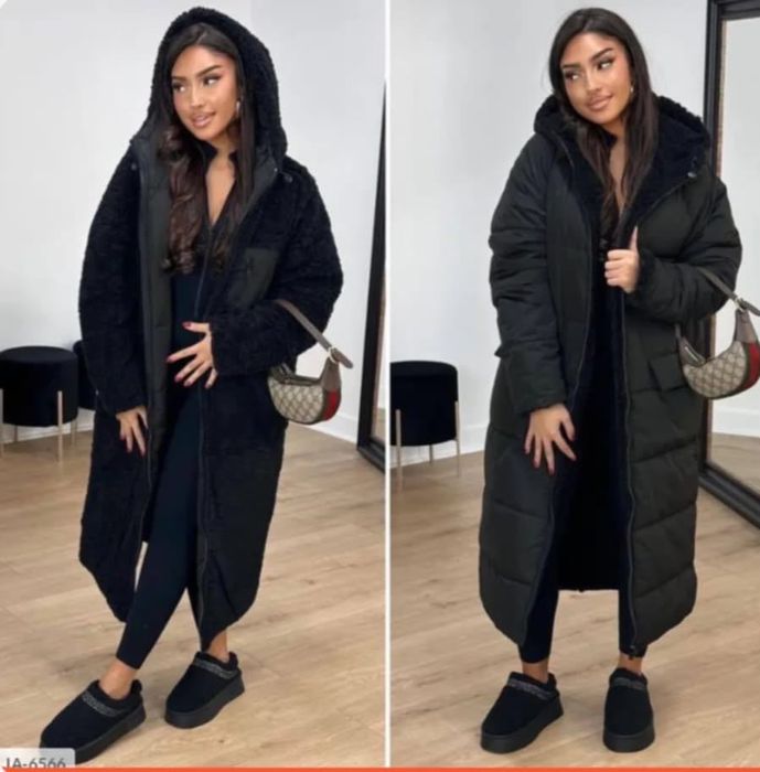 Двохстороннє пальто- Тедді. Зима