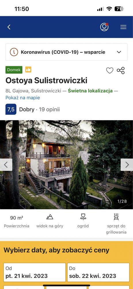 Dom na wynajem noclegi 9 osób