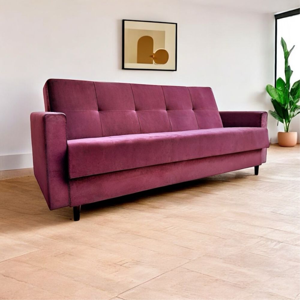 Wersalka rozkładana na sprężynach pojemnik pościel kanapa łóżko sofa