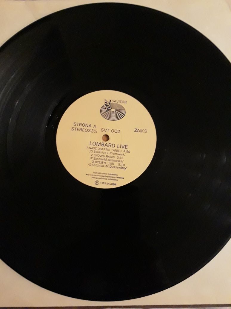 Niezapomniane koncerty LOMBARD- Live. 1983.Kolekcja własna.