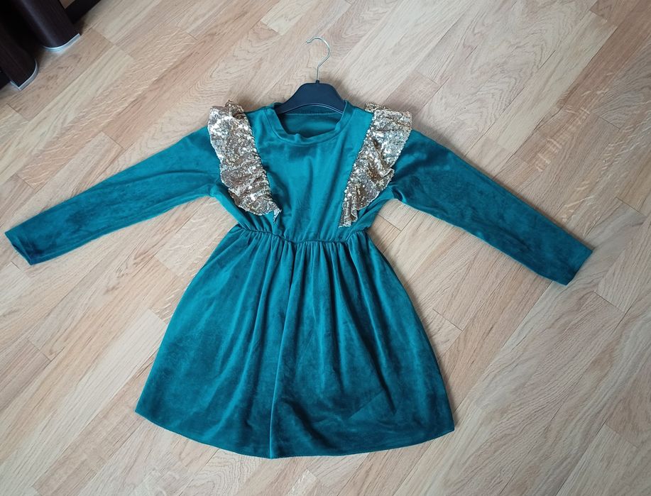 Sukienka sukieneczka dziewczęca świąteczna elegancka 116