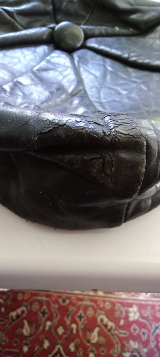 Кепка кожанная натуральная