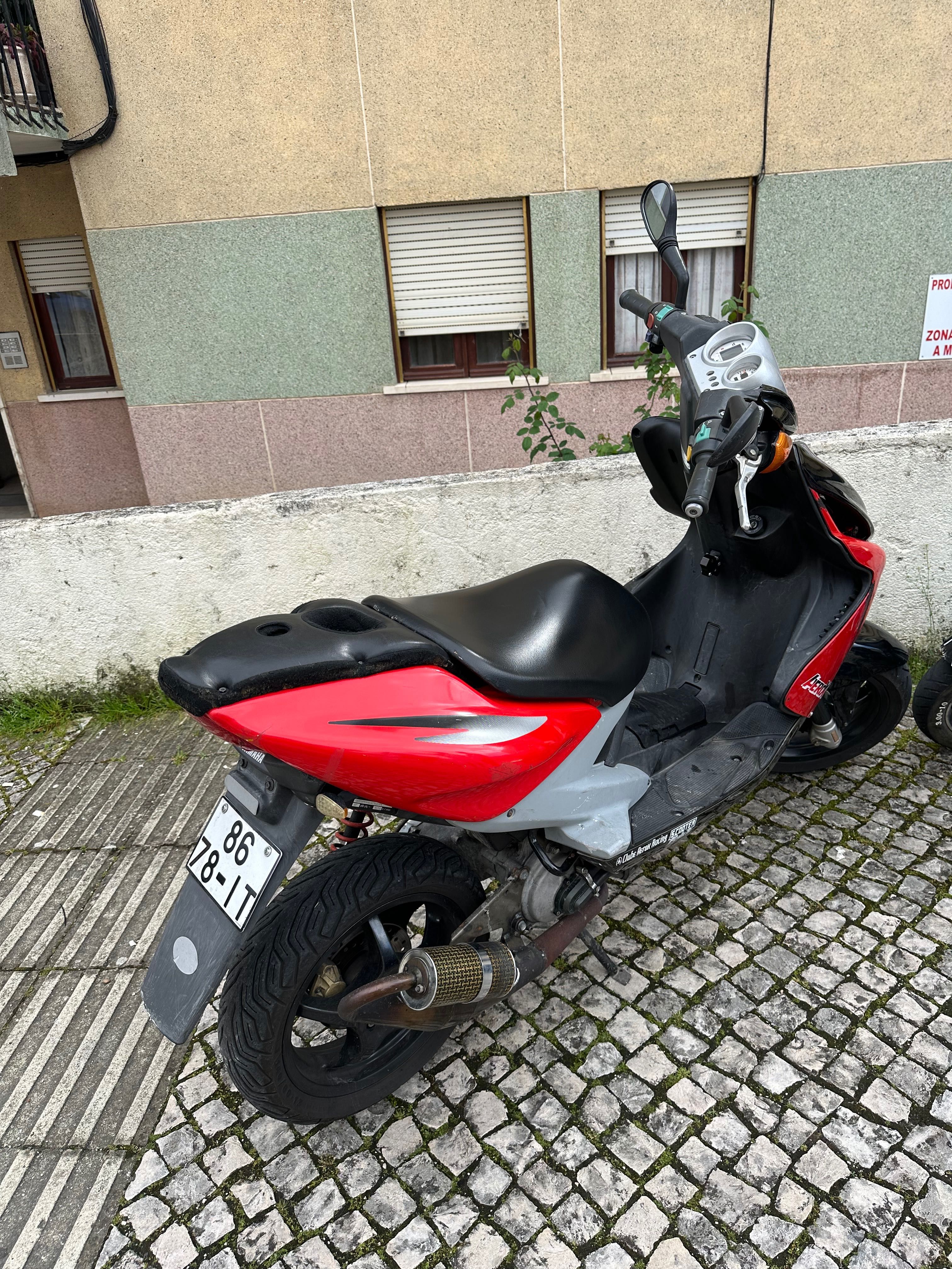 Aerox com kit 70cc a andar bem