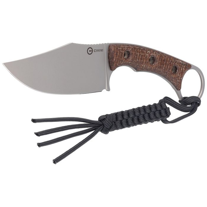 Nóż Civivi Midwatch Brown Burlap Micarta, Silver Bead Blasted N690