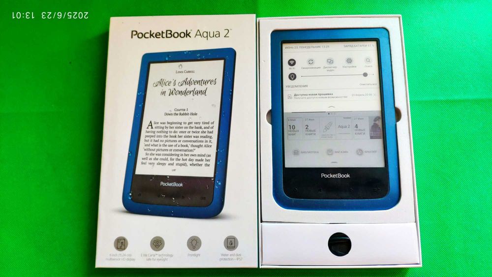 Электронная книга PocketBook 641 Aqua 2 Подсветка + Fb2