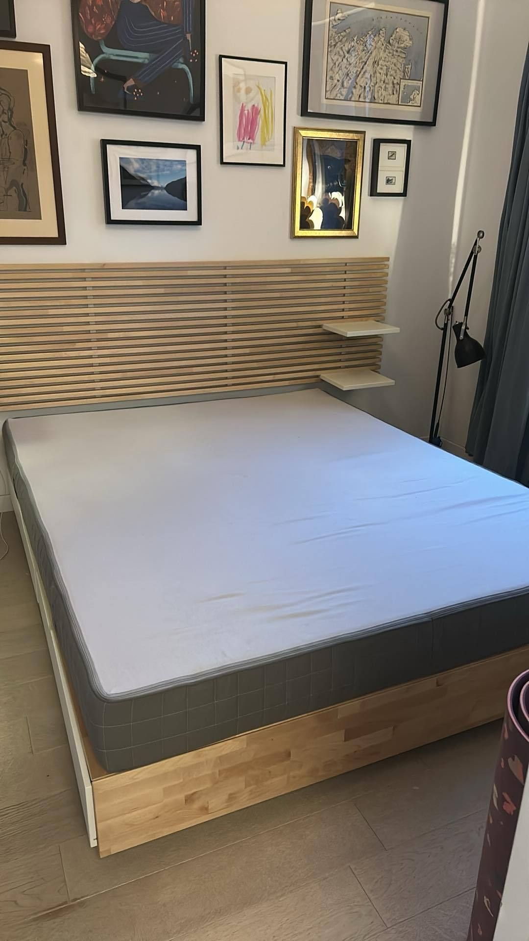 Łóżko podwójne Ikea Mandal 160