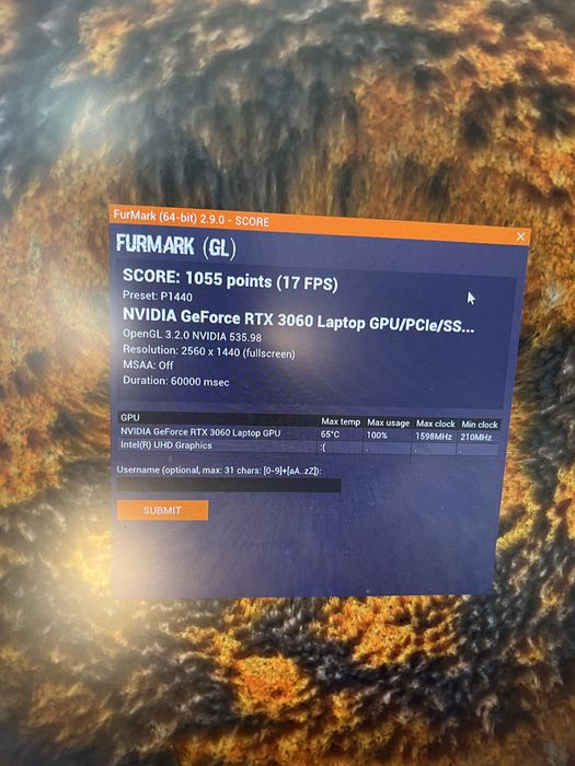 Laptop MSI GF65 Thin Intel i7 RTX 3060 16G Ram + Akcesoria