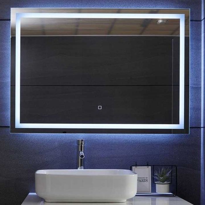Lustro ścienne Aquamarin prostokąt 1000 x 700 mm A++ NOWE