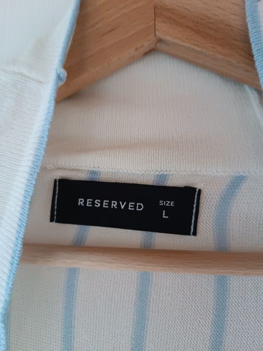 Narzutka plażowa letnia boho kardigan cienki kimono Reserved L damskie