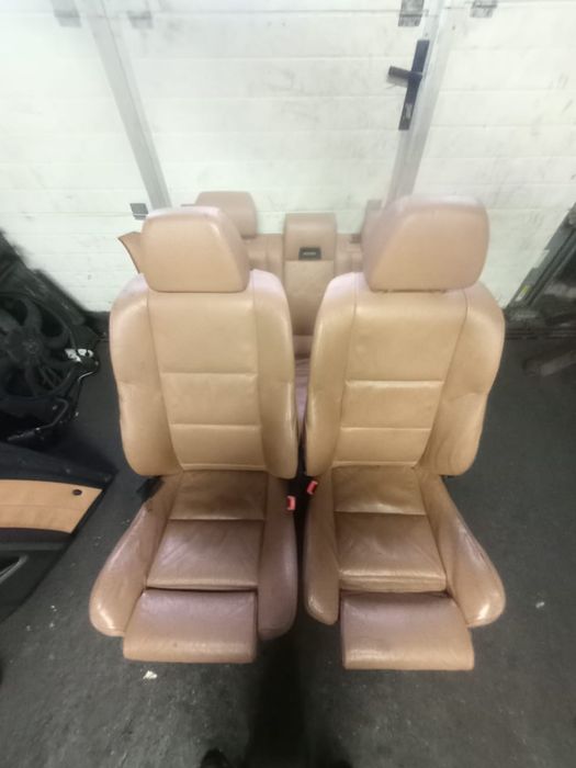 Bmw E61 lift fotele skórzane rude Mpakiet podgrzewane