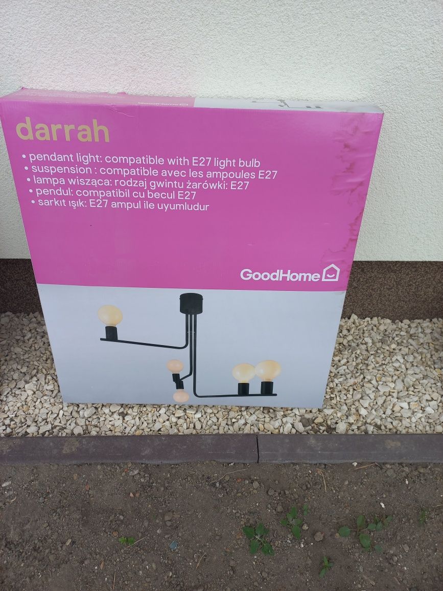 Lampa NowaDarrah 5-punktowa loft