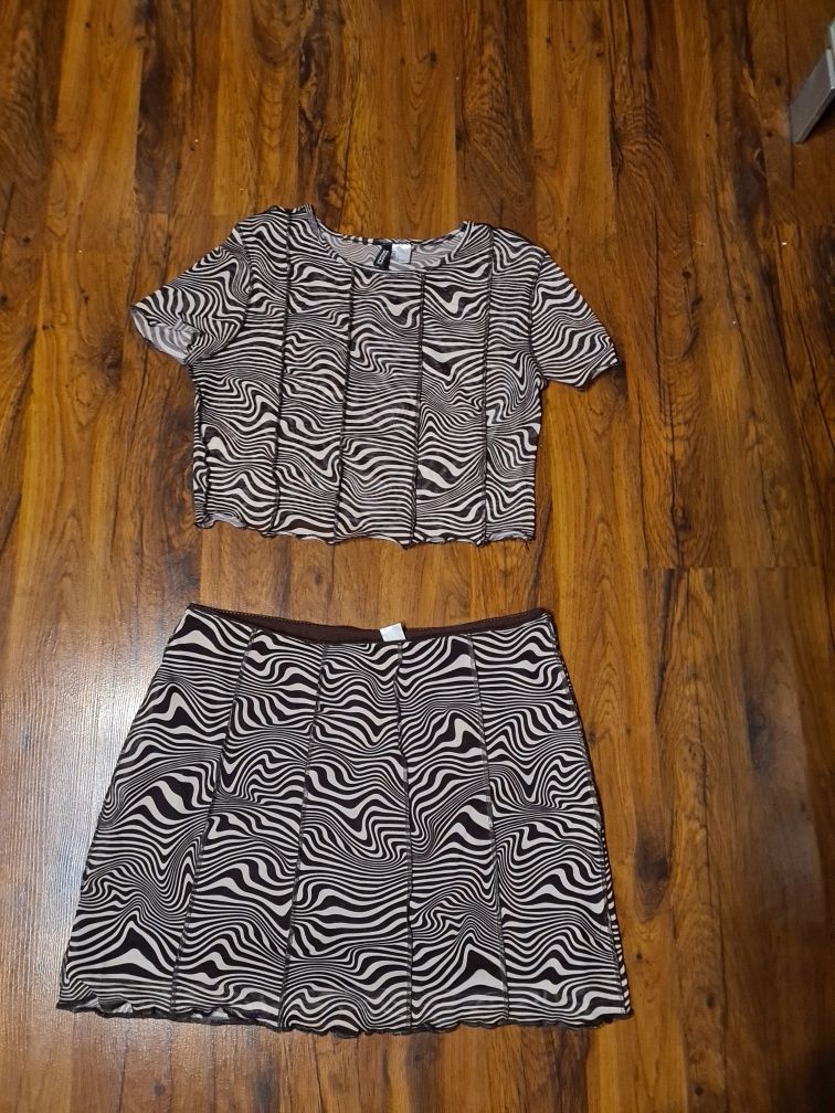 Spodnie H&M z tasiemkami wokół talii