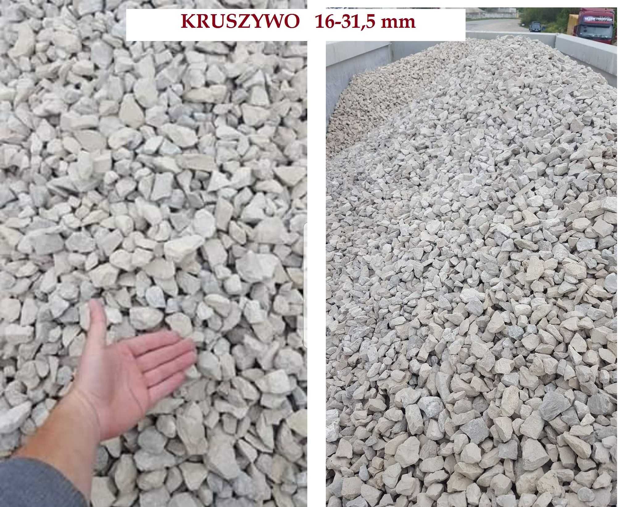 Kruszywo Drogowe z Dostawą 28 T,Tłuczeń,Kliniec,Grysy- RÓŻNE FRAKCJE!!