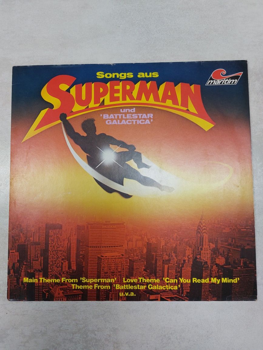 Songs aus Superman und Battlestar Galactica. Soundtrack winyl