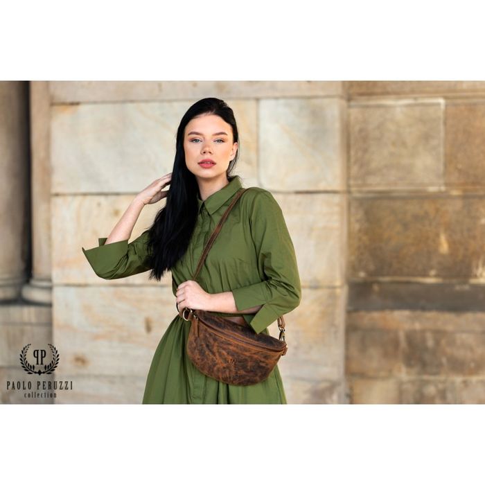 skórzana torebka damska na ramię paolo peruzzi t-36-br