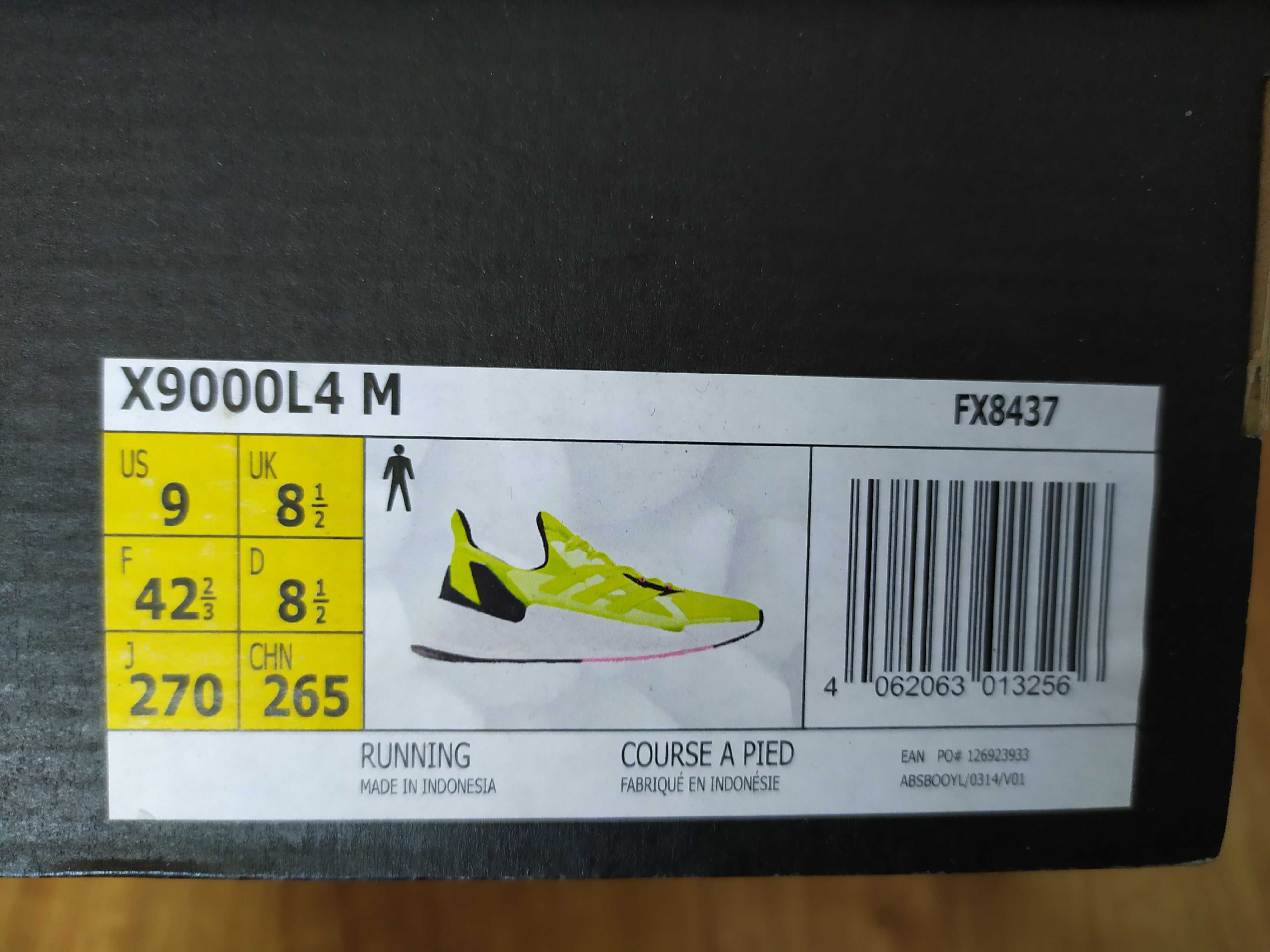 Nowe buty Adidas X9000L4 UNISEX