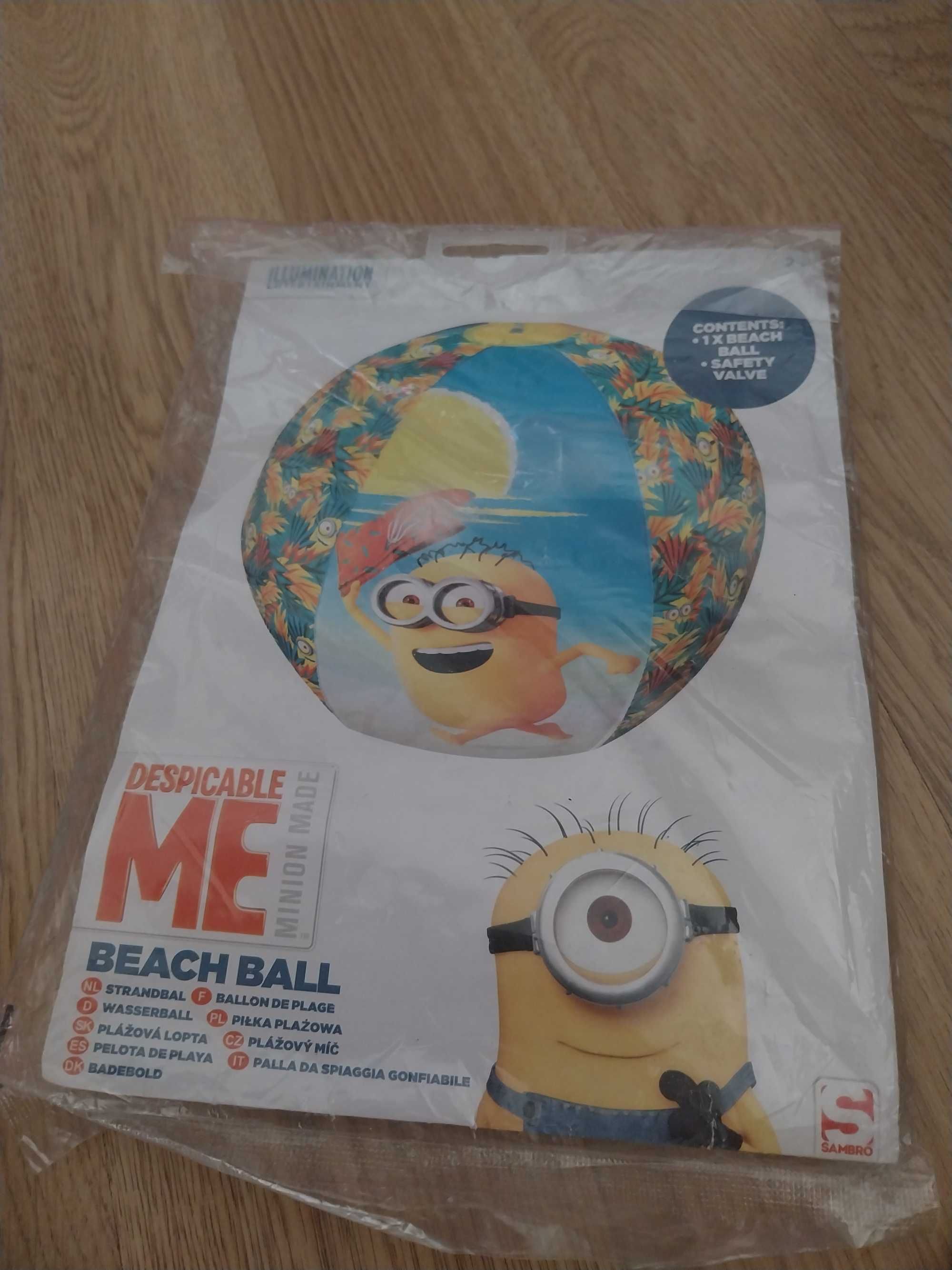 Minionki - letni zestaw dmuchane rękawki, piłka, czapka z daszkiem !