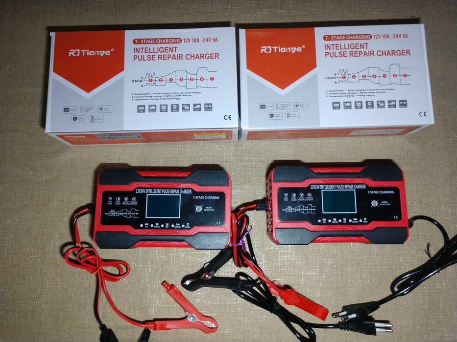 Зарядка акумулятора АКБ 12-24в нові авто мото