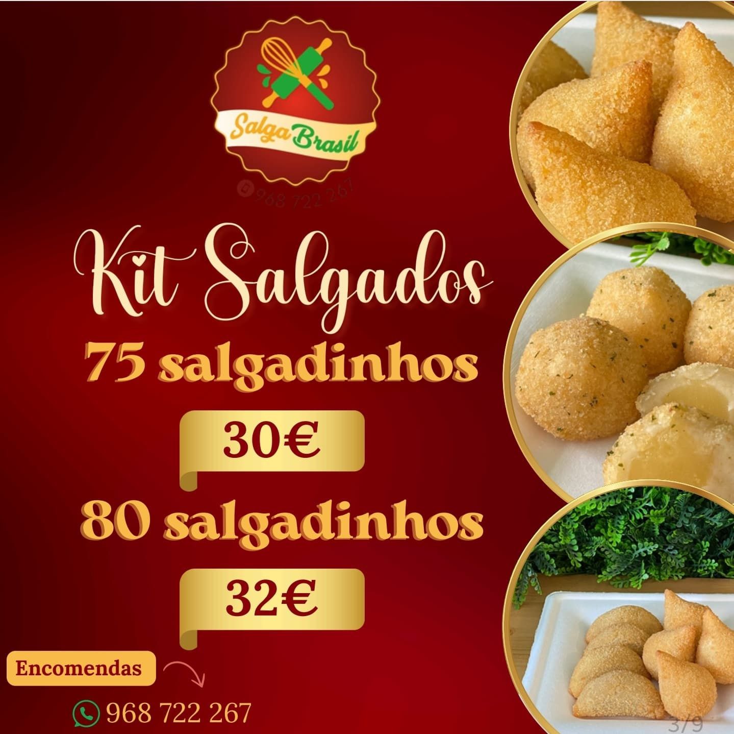 Kit Festa Salgadinhos doces e Bolo