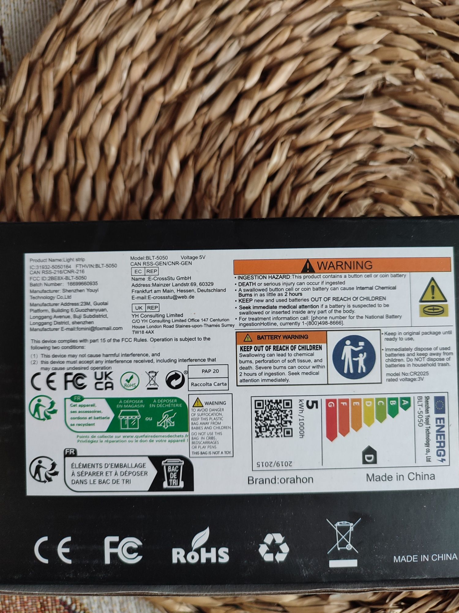 Taśma LED 10 metrów RGB z pilotem