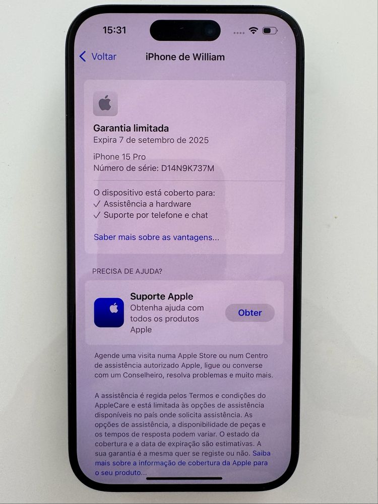 Iphone 15 Pro 256g desbloqueado de fábrica com garantia