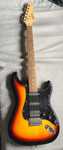 Gitara elektryczna EverPlay ST-2, SSH ze wzmacniaczem i akcesoriami