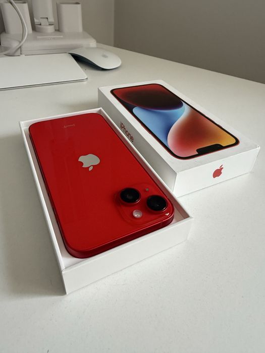 iPhone 14 128gb Red Idealny Bateria 95% od nowości