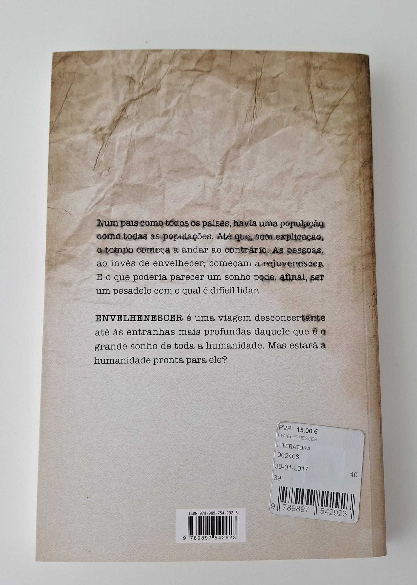 Livro "Envelhenescer" de Pedro Chagas Freitas