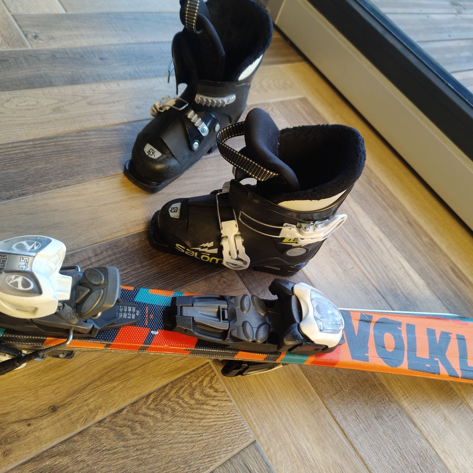 Narty 100 cm plus buty komplet 18-19 race Tiger