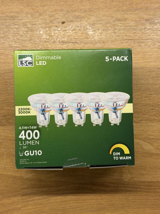Żarówki led gu10 5 sztuk