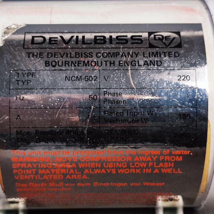 Mini kompresor modelarski DEVILBISS  NCM-501