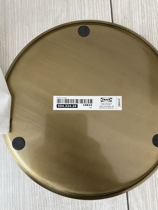 Taca metalowa / podstawka pod np. świece (Ikea)