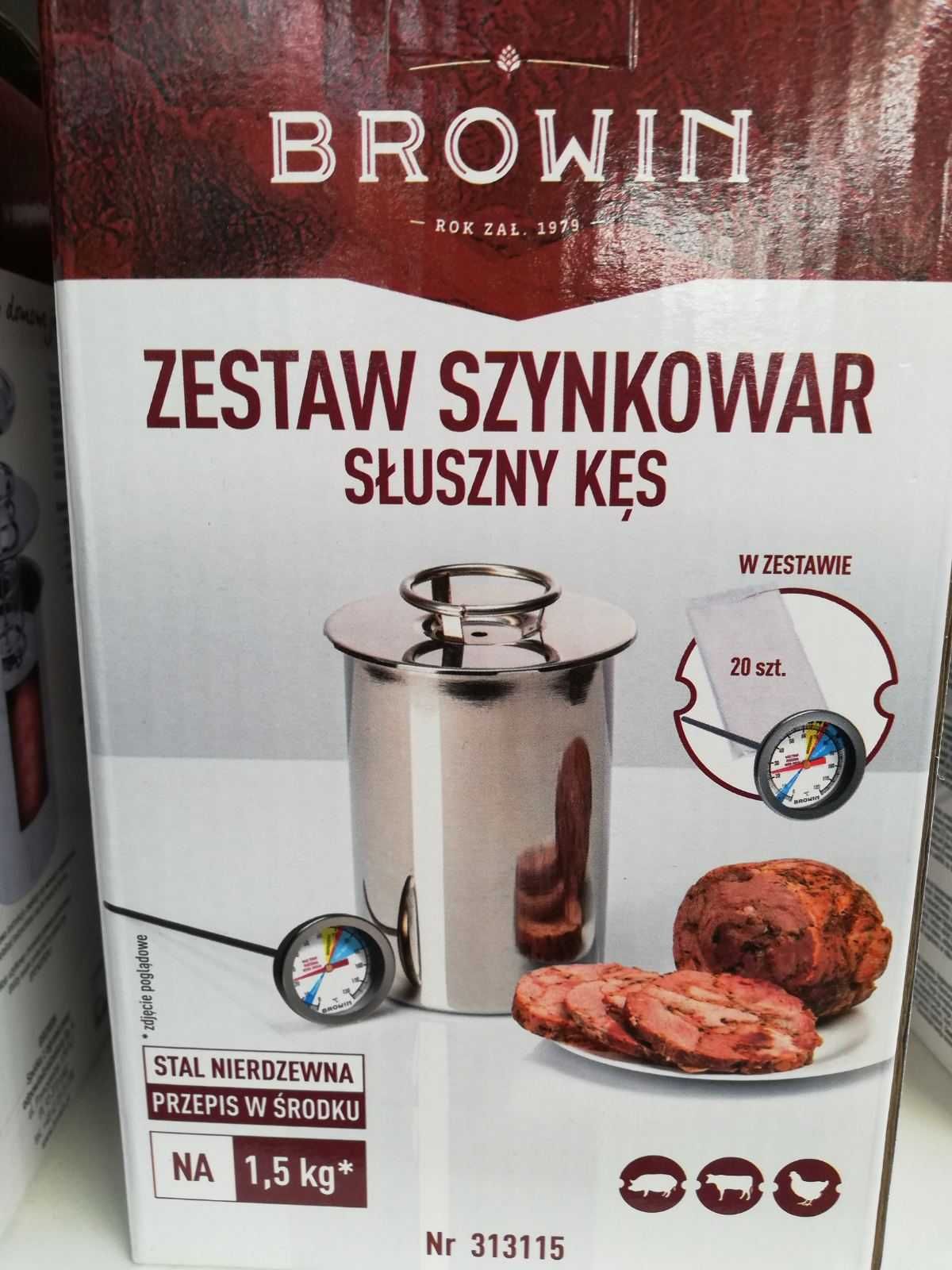 Poranna szynka do stołu - szynkowar  Browin (1,5 kg)