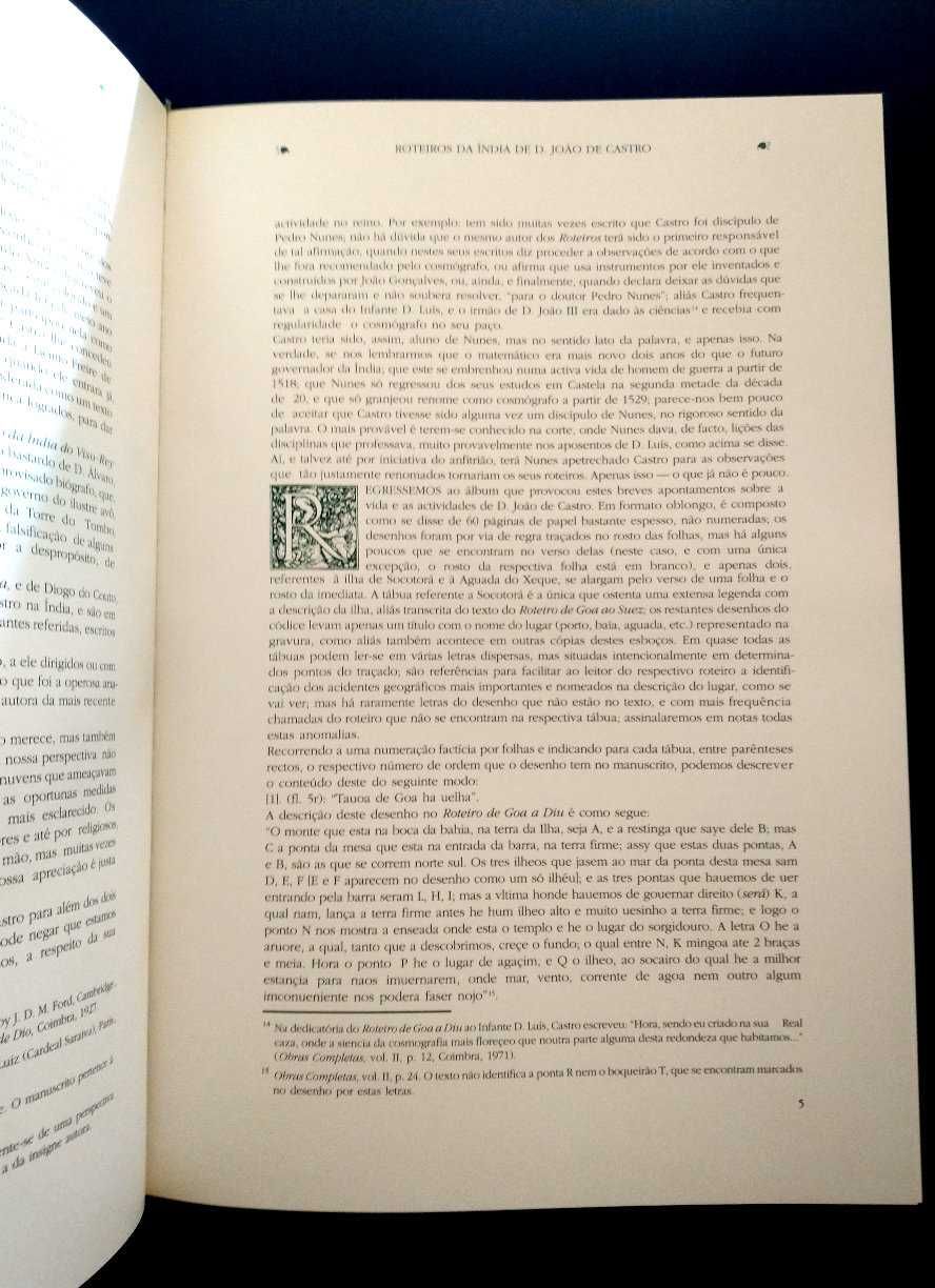 Tábuas dos Roteiros da Índia de D. João de Castro (Fac-simile)