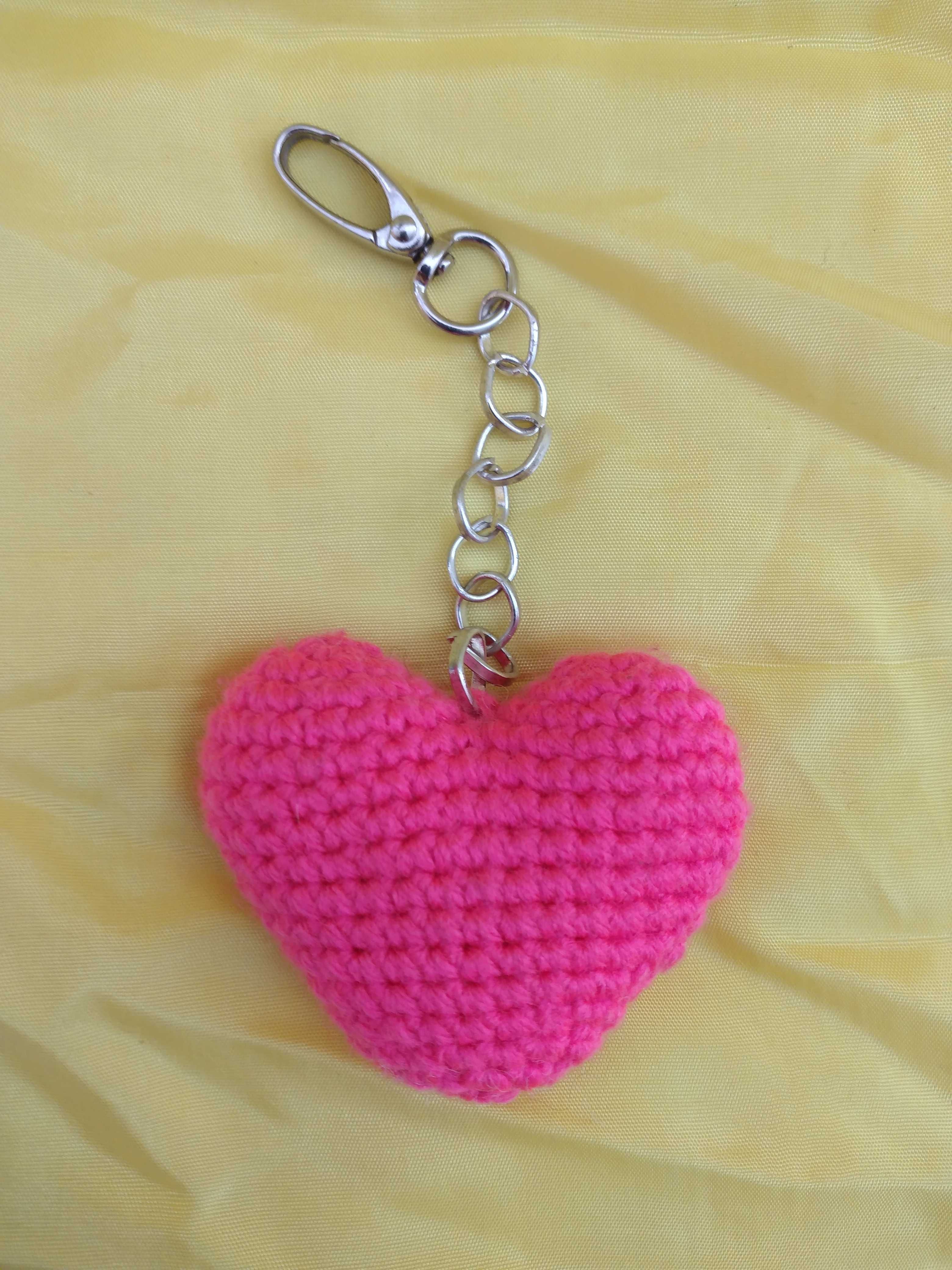 Porta-Chaves Coração Crochet