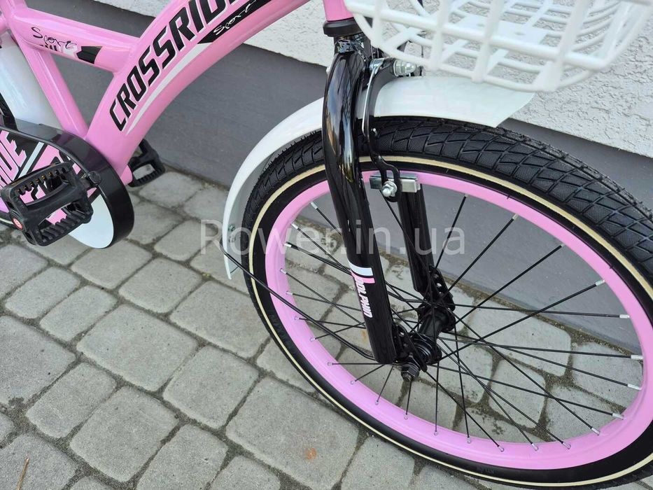 Дитячий велосипед для 5-7 років Crossride Dolphin ST 20 Pink