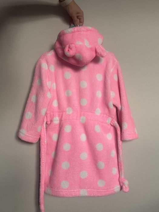 Szlafrok dla dziewczynki dziecięcy 98 104 ciepły dla dziecka