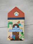 Puzzle literki miasto domy