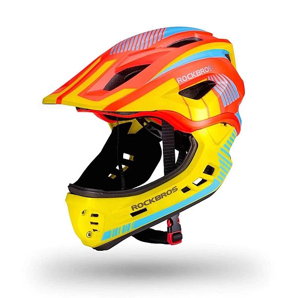 Kask rowerowy dziecięcy z odpinaną szczęką Rockbros TT-32SOYB-S rozmia