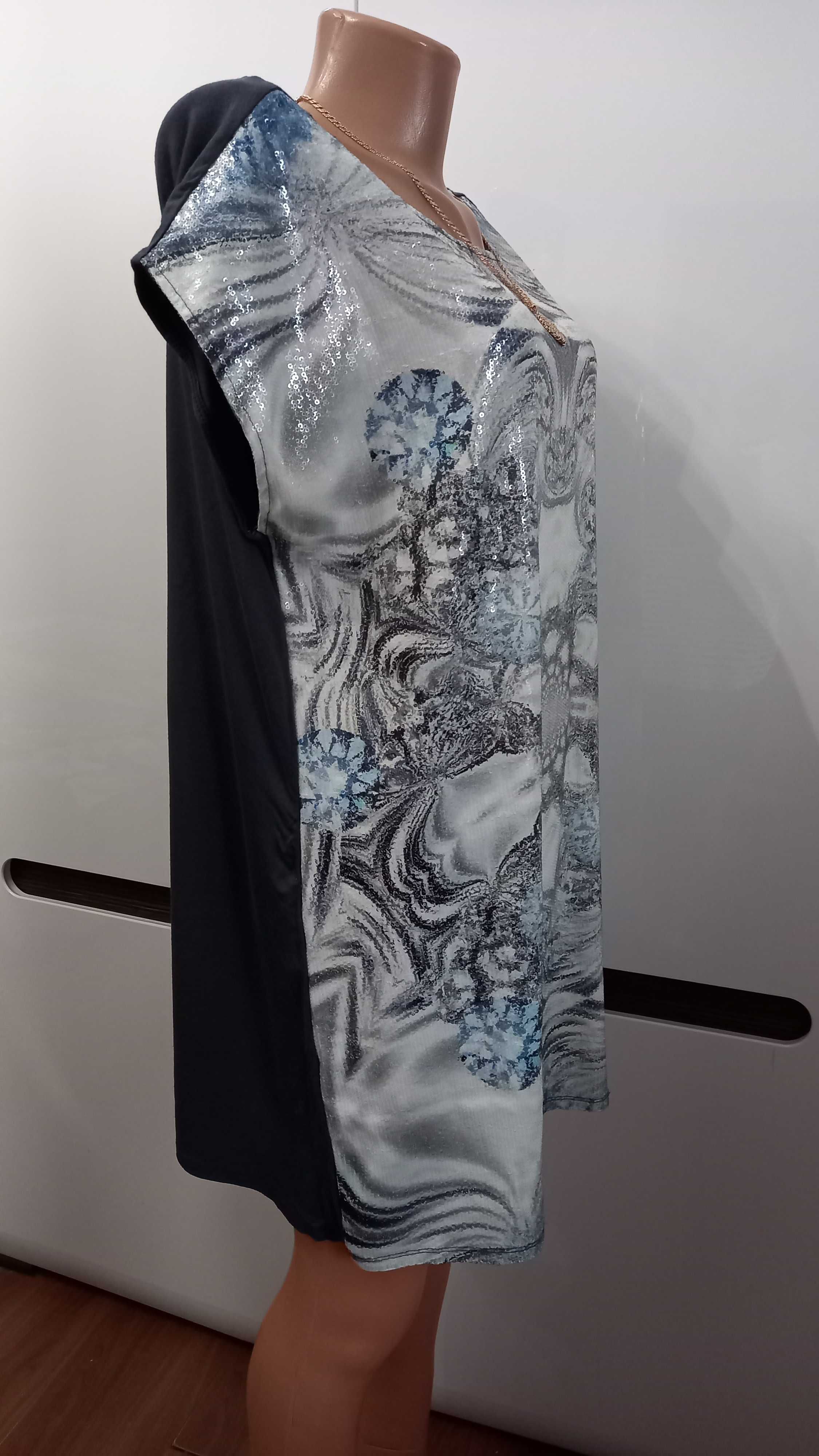 NEXT р. 18 XXXL 54 туника блузка платье батал блуза оверсайз Англия