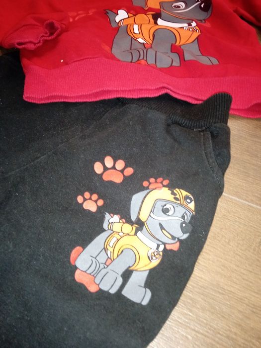 Komplet psi patrol dres, bluza i spodnie 3-4 lata  r.98